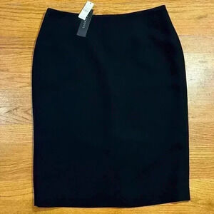NWT Talbots Black Pencil Skirt Size 8 Business Casual Office Career Stretch